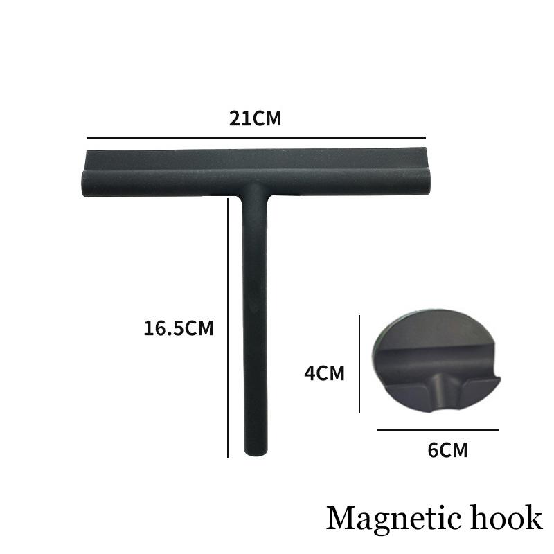 Portable Glass Scraper Silicone Scraper Window Scraper Bathroom Mirror Scraper With Hook Household Cleaning Tools