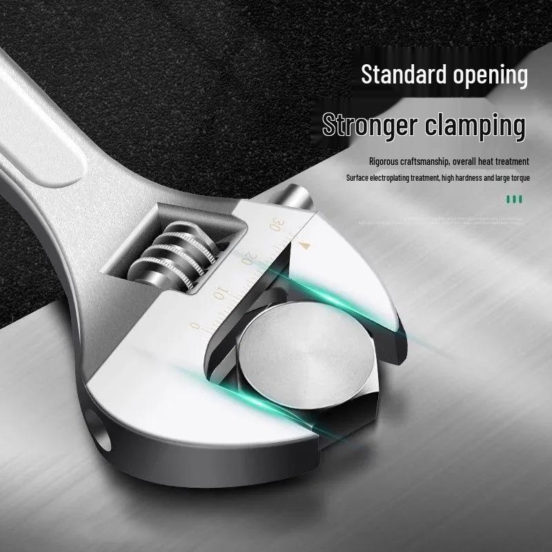 Multifunctional Universal Large Opening Adjustable Wrench - 6" & 8