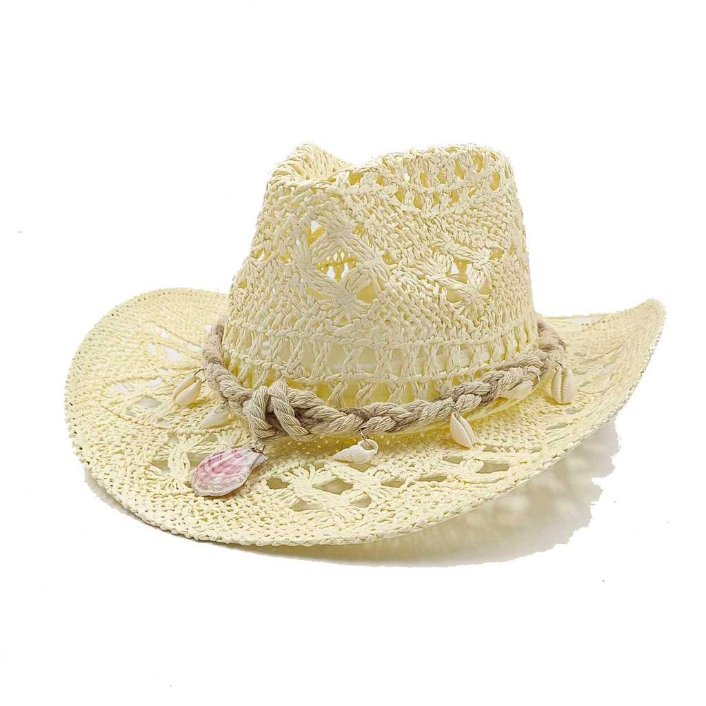Cowboy Hat Red Hand-painted Summer Straw Hat Men and Women Cowboy Hat Outdoor Travel Sun Protection Beach Hat Sombrero Vaquero