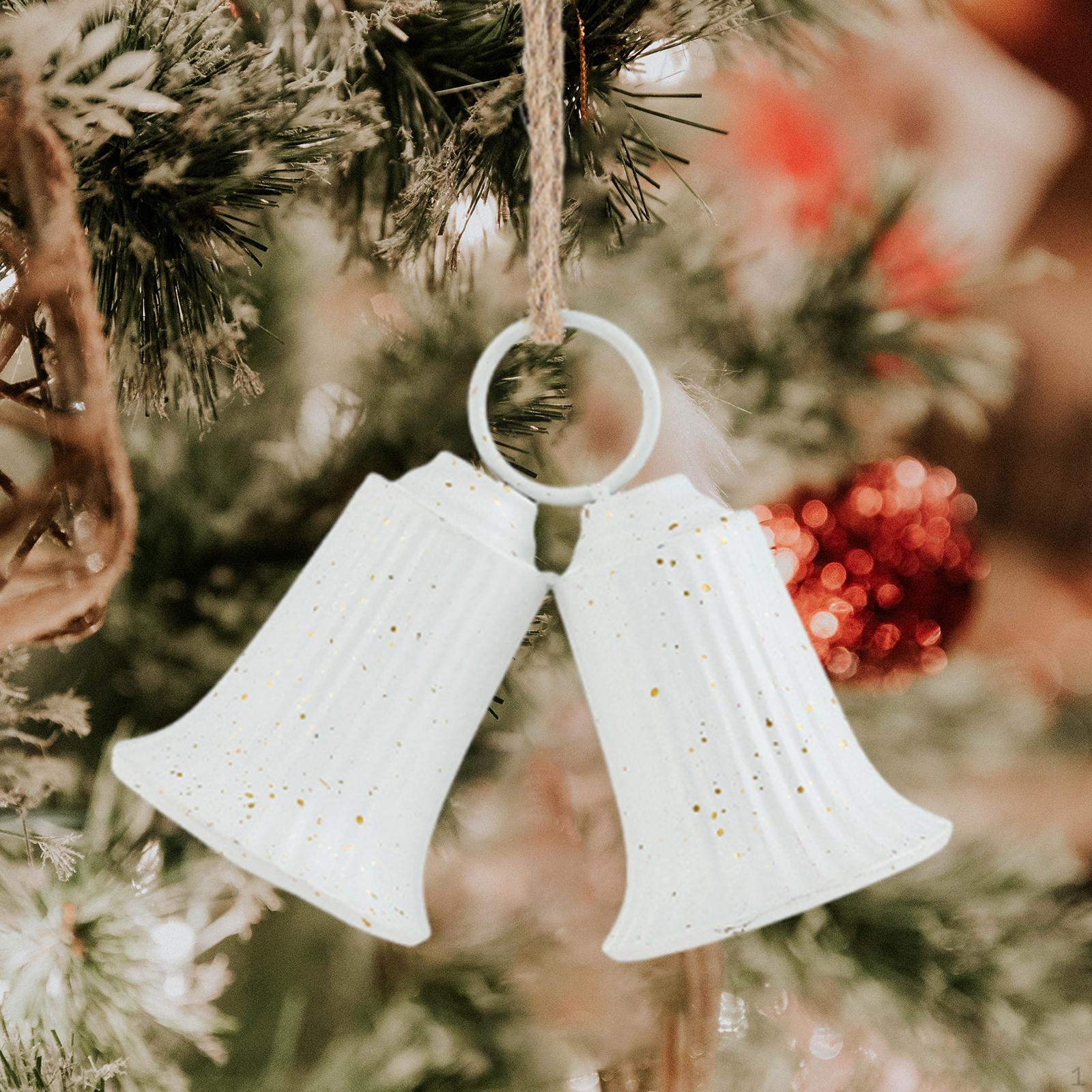 

Christmas Bell Ornament Bells Pendant Lightweight Creative Gift Xmas Tree Decor for Engagement белый