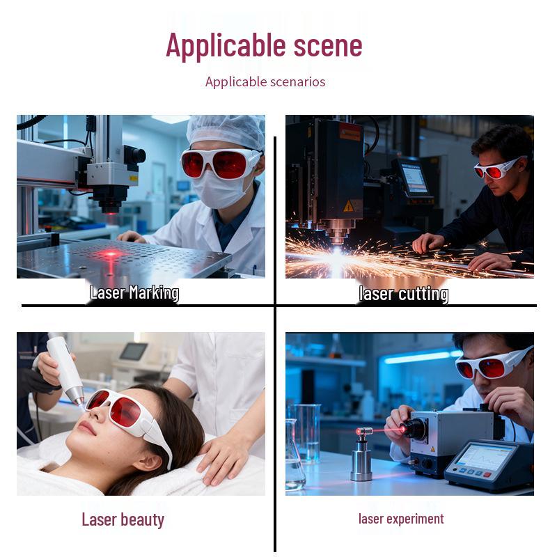 Vollspektrum-Laserschutzbrillen für UV- und IR-Schutz (532-1064nm) in Industriemarkierung und -schneiden.