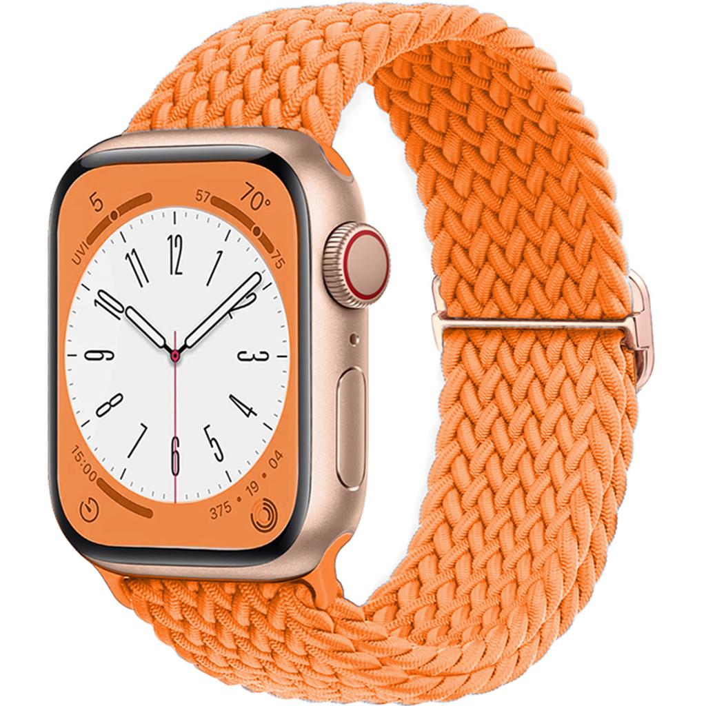 Braided Stretchy Adjustable Straps Compatible for Apple Watch Ultra 2/1 Band 38mm 40mm 41mm 42mm 44mm 45mm 49mm for Women Men