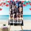Anime Black Clover Print Beach Towel, Large Soft Quick Dry Towel for Beach Camping Swimming
