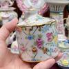 Ceramics Flower Jewelry Storage Box Vase Teapot Flower Basket Jewelry Case Storage Jewelry Organizer Display Home Decor Ornament