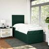 Maison Exclusive - Sommier à lattes de lit avec matelas Vert foncé 90x200 cm