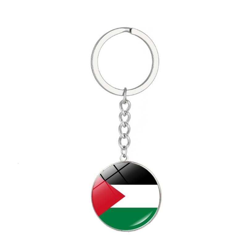Verschiedene Stil PSE Flaggen Schlüsselanhänger Stilvoller Anhänger Schlüsselanhänger Einzigartiger Ethnischer Stil Schlüsselanhänger Schmuck Zubehör für Männer Frauen
