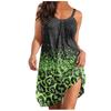 Women's Casual Loose Easter Print Suspender Beach Sundress Loose Sleeveless Dress