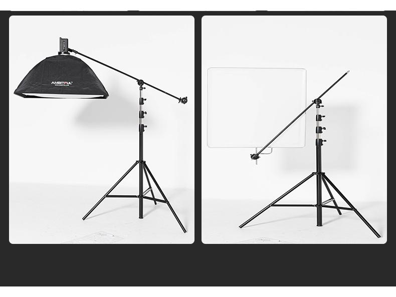 Ambitful 4m Heavy Duty Studio Light Stand with 1/4 and 3/8" Mounts