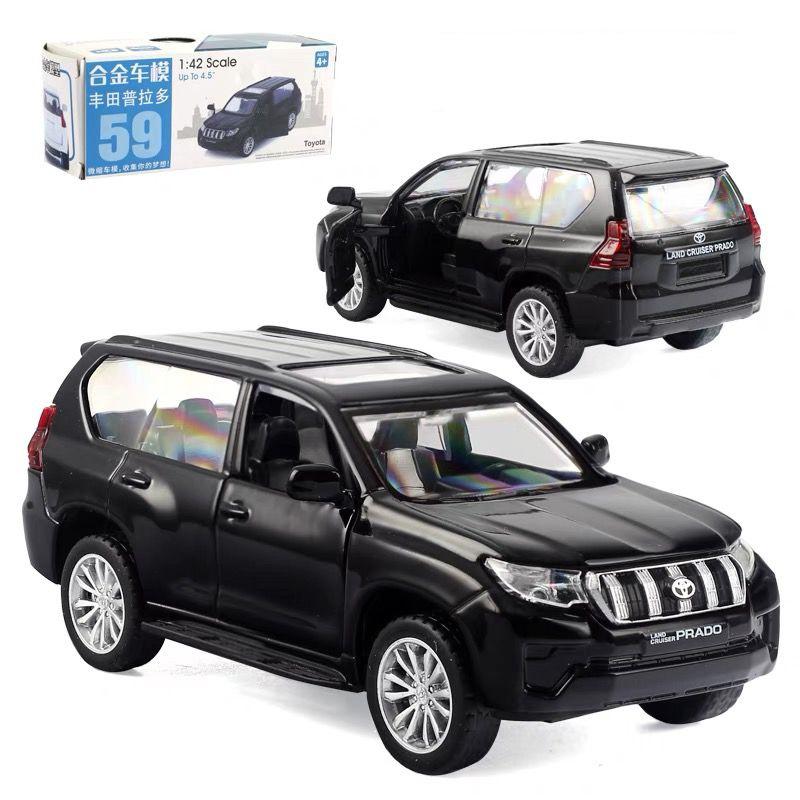 1/43 TOYOTA Prado SUV Alloy Car Model Diecast Metal Off-road Vehicles Car Model Miniature Scale Simulation Collection Kids Gifts