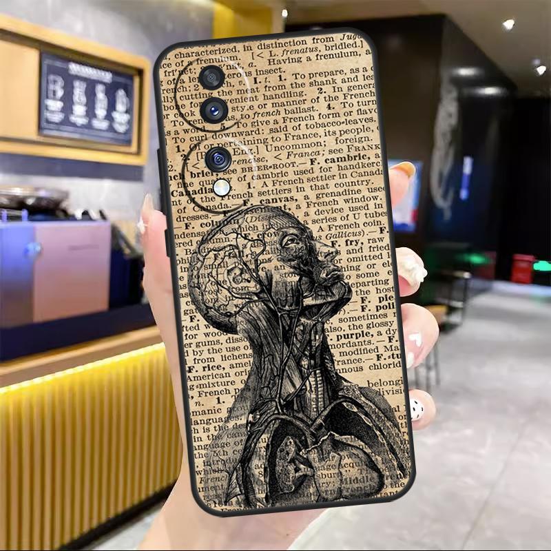 

Медицинский Человеческие Органы Мозг Для Honor Magic 5 6 7 8 Pro Чехол Для Honor Win RT 50 70 90 200 400 Lite X8c X8b X9b X9c X9d Honor 200