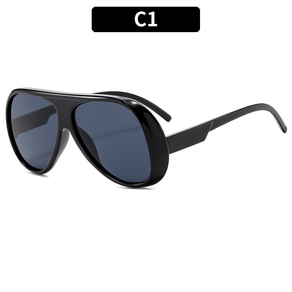 Oversized Toad Uv Protection Sunglasses European American Spice Girl Style Minimal Makeup Street Snap Women Influencer Shades