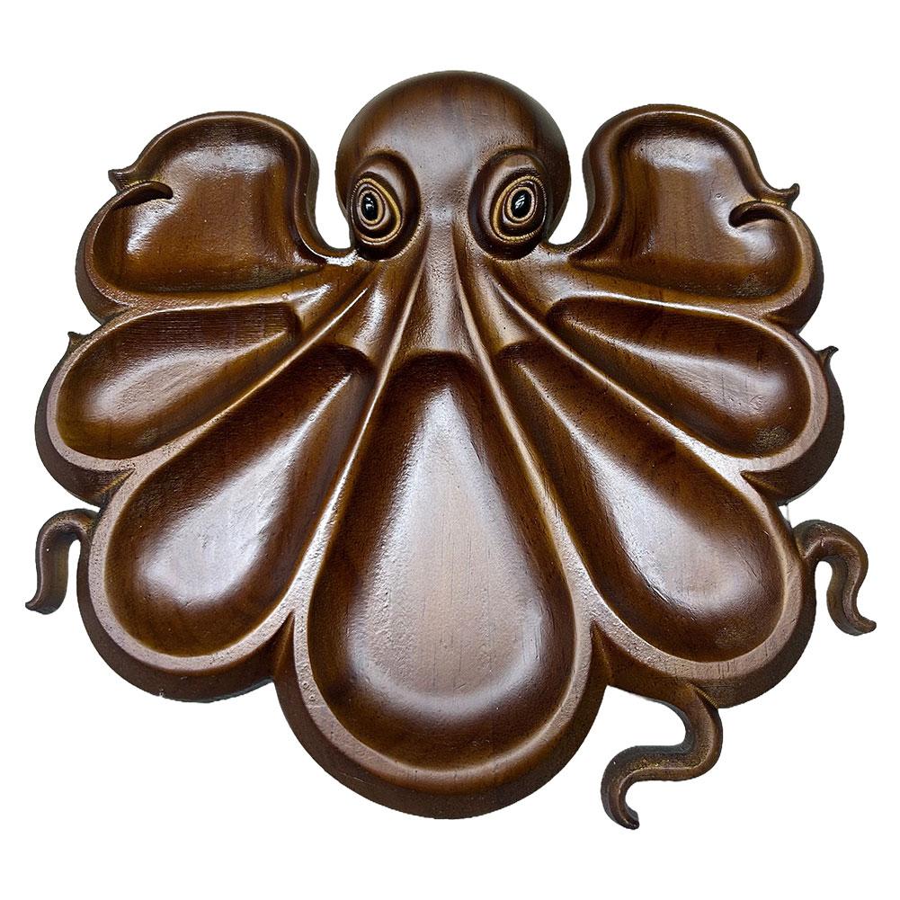 

Блюдо для закусок в виде осьминога, оригинальная уникальная сервировочная доска для сыра, мяса и фруктов, подарочное блюдо для сыра для любителей морепродуктов