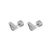Emporio Armani Silver Stainless Steel One Stainless No Jewels Men's Earrings, EGS3130040, Size, Steel,