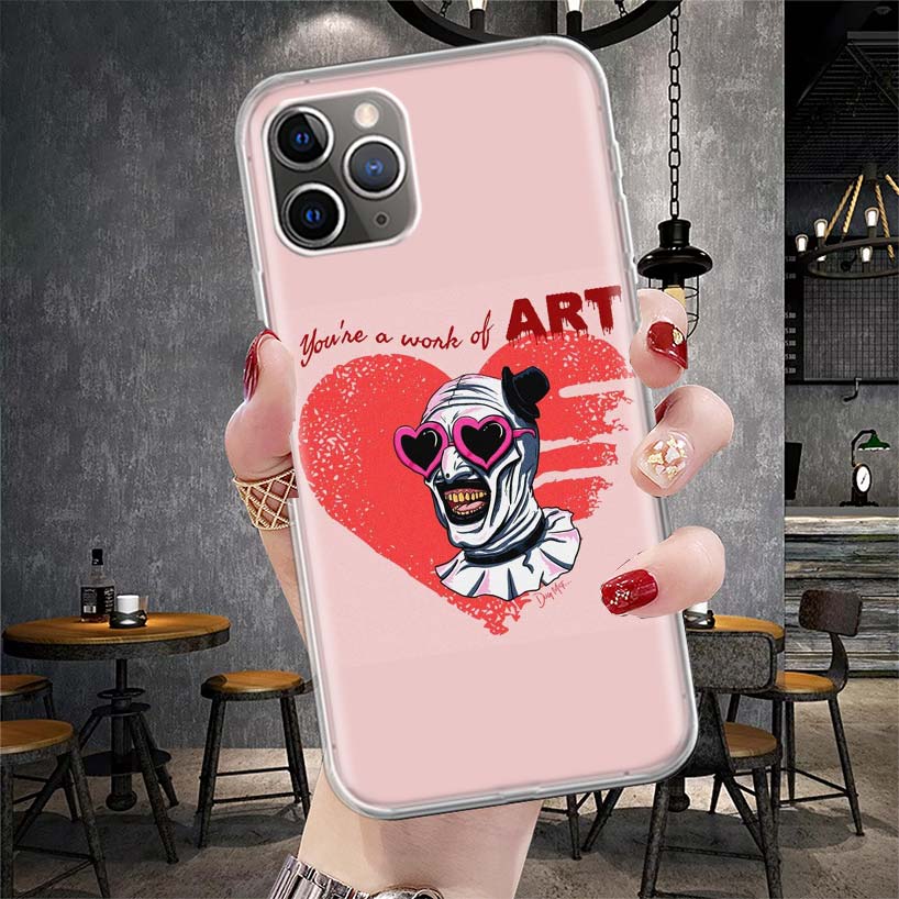 Horror Movie Terrifier Soft Phone Case For IPhone 11 17 Air 16E 16 Pro Max 15 + 14 Plus 13 Mini 12 Apple 7 SE 8 Fundas Coque 11
