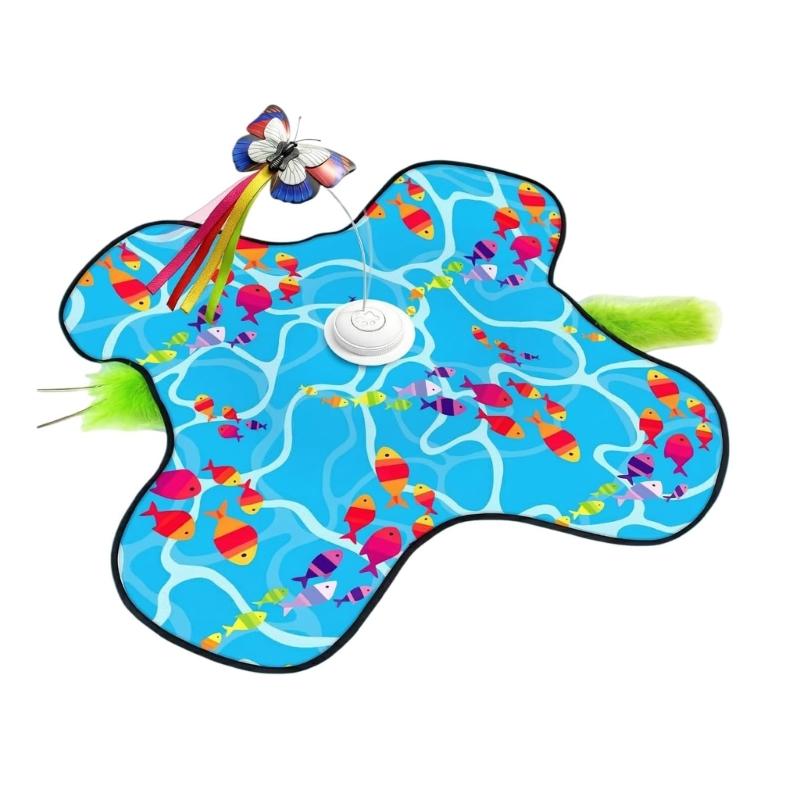 

Programmable Hide And Reveal Pet Toy With Three preferences USB Operated For Junior And Adult Felines 1