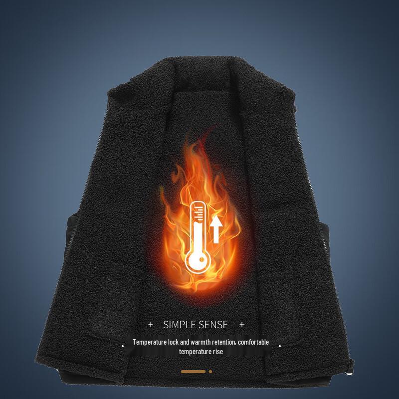 Xuezhongfei Unisex Reversible Fleece Down Vest