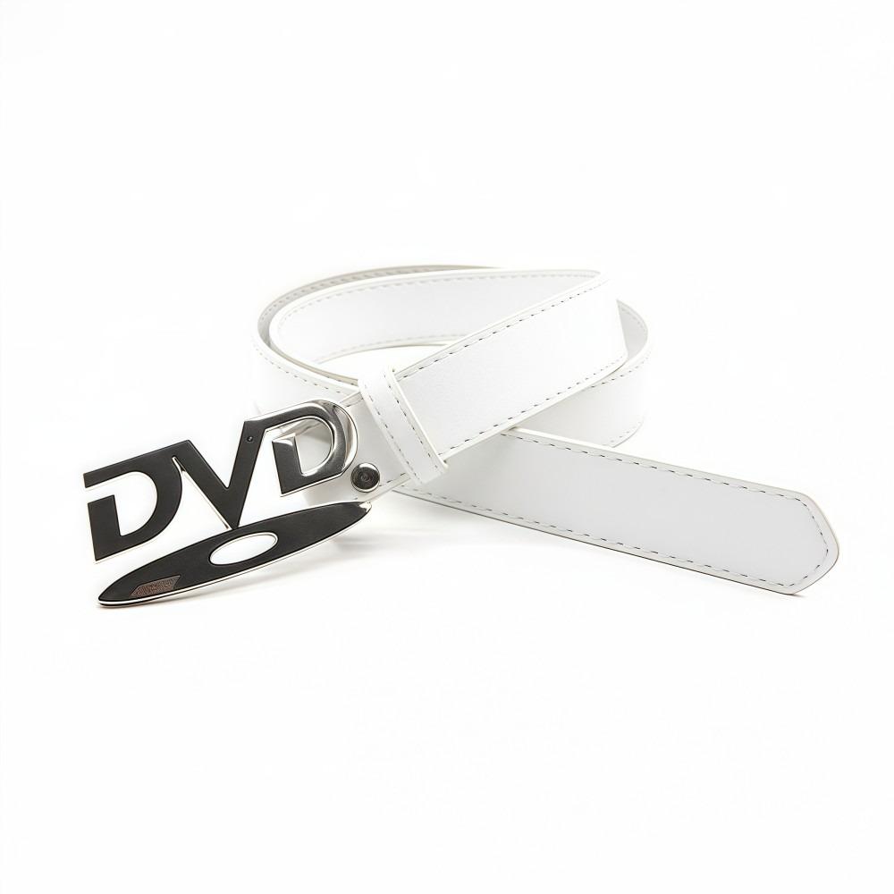 

Nostalgic Design English Buckle Belt Versatile Fashion Design Sturdy Women s Belt DVD Casual Sense Niche Belt Jeans Decoration білий