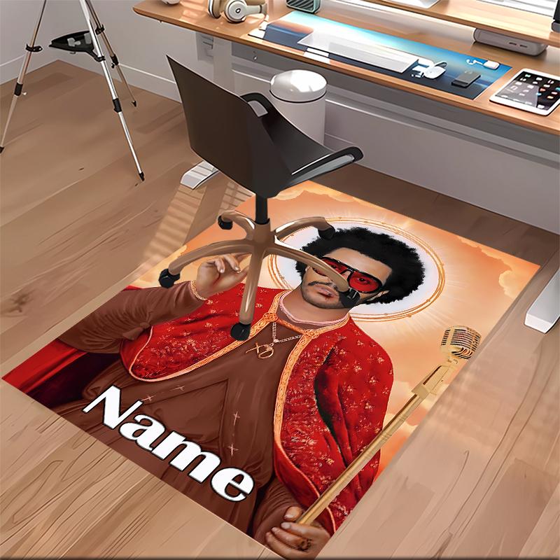 Custom Personalization The Weeknd Print Area Rug - Soft, Washable Non-Slip Indoor Mat,Living Room,Home&Office Decorative Rug
