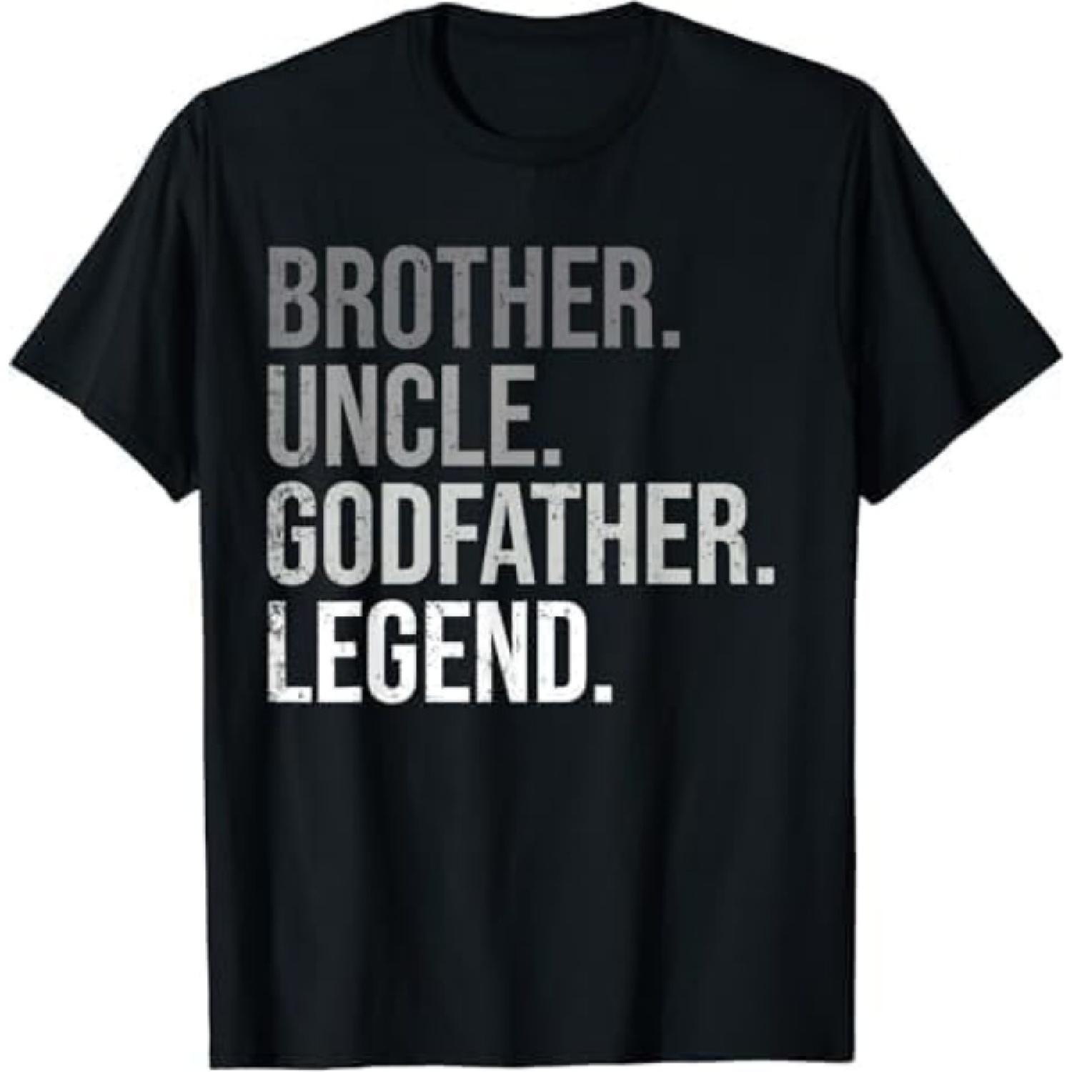 Brother Uncle Godfather Legend Fun Best Funny Uncle T-Shirt PTKL Mens Womens Tank Top Sweatshirt Hoodie Longsleeve 851 Black XXXXXL разноцветный