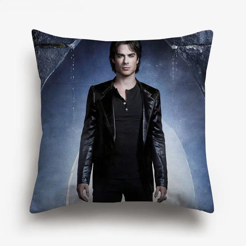 Ian Somerhalder Joseph Morgan Potrait Cushion Cover The Vampire Diaries Decorative Sofa Throw Pillow Case Pillow Case
