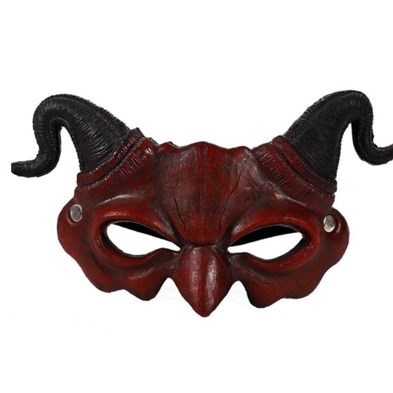 

Demon Masks Cosplay Mask Cosplay Costume Japanese Anime Photography Props Toy Cosplay Mask Half Face Anime 1 червоний