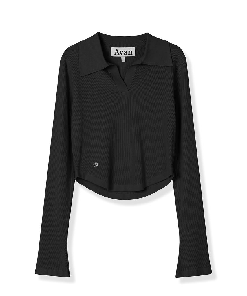 AVANDRESS Ant Waist Collar Knit Black