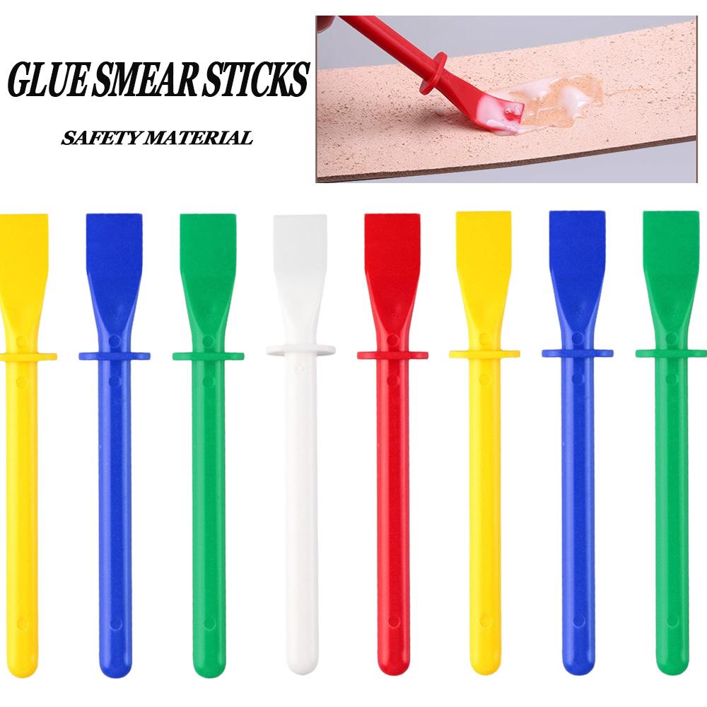 20pcs Glue Spreaders,Polypropylene Glue Smear Sticks Applicator, Painting Scrapers For Handmade DIY Art Leather Craft Tool