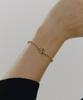 Gaman Unisex Gold Clock Tempus Ball Chain Bracelet