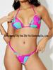 European & American New Braided Triangle Thong Bikini Set