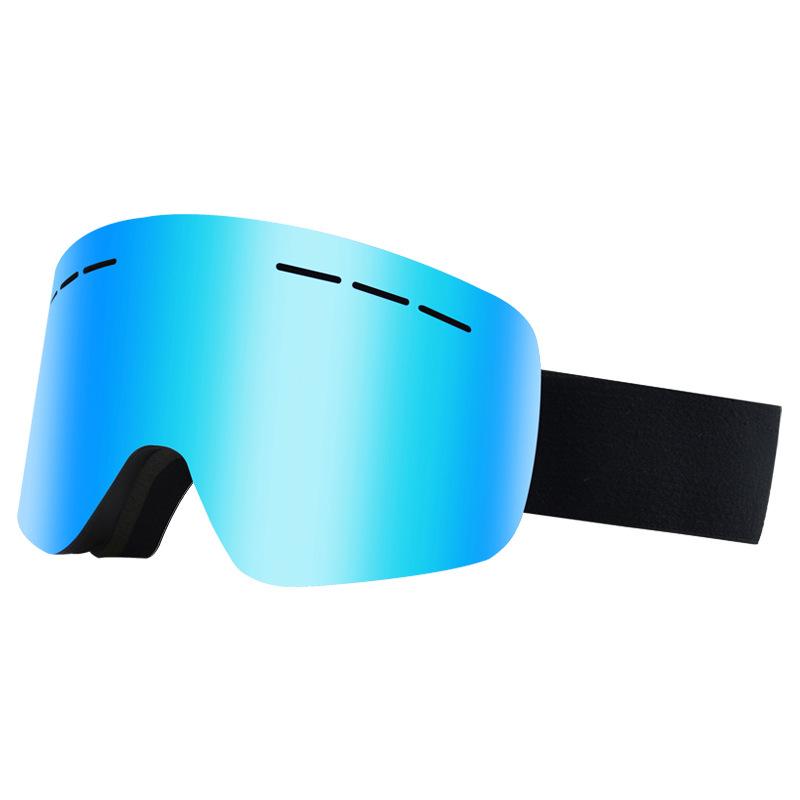 Double-layer anti-fog ski goggles, outdoor sports snow goggles for men and women, UV protection, windproof, compatible with prescription glasses,