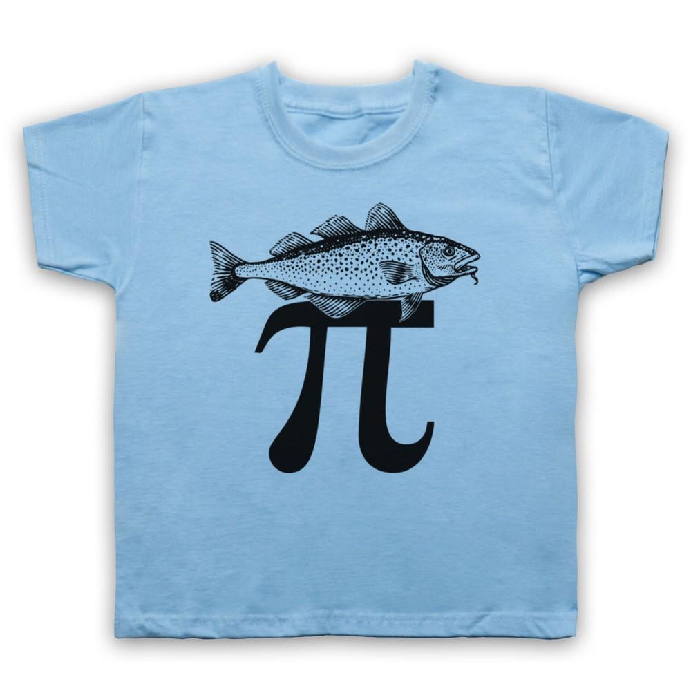 Fish Pi Pie Maths Food Parody Funny Trigonometry Kids Childs T-Shirt