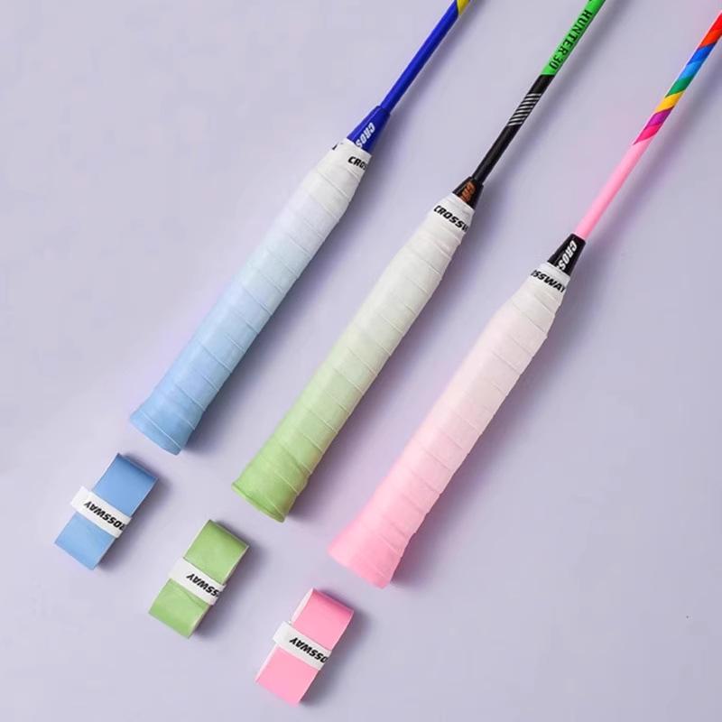 Professional Anti-Slip Gradient Badminton Racket & Fishing Rod Grip – Sweat-Absorbent, Shock-Absorbing Overgrip Handle Wrap.