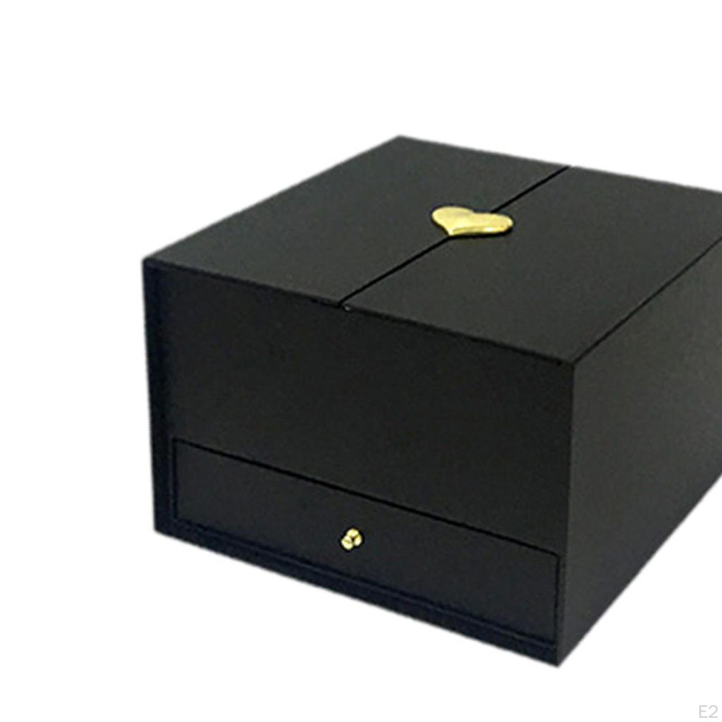 Empty Flower Arrangement Gift Box 9.8x9.2x6inch Cardboard Material Versatile with Drawer for Florist