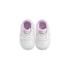 Nike Air Force 1 Crib Slip Resistant Skateboard Shoes White Purple Infant And Toddler CK2201-103