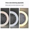 Camping Fan with LED Lamp 3 Color Dimmable Desktop Standing Hooked Portable Fan Light Rechargeable Fan Light for Outdoor Camping