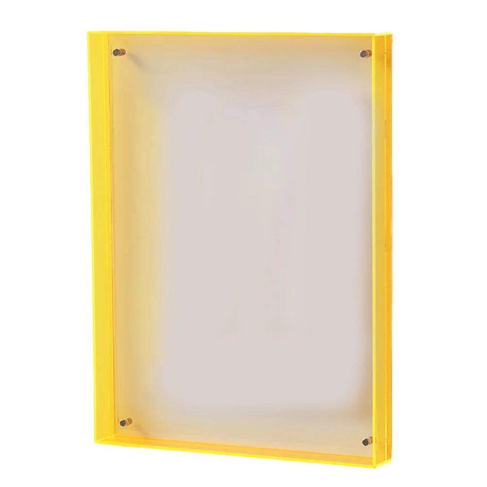 Tabletop Display Acrylic Picture Frame DIY Frame Auxiliary Installation Tools Clear Acrylic Material Elegant Design