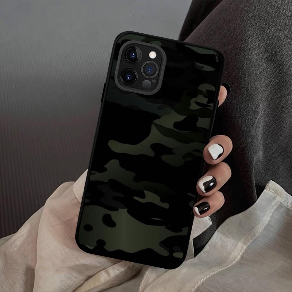 Camouflage Camo Military Army Phone Case Silicone Soft For 15 iphone 14 13 12 11 Pro Mini XS MAX 8 7 6 Plus X 2020 XR Shell
