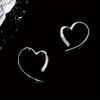 Elegant Light Luxury Heart Stud Earrings for Women
