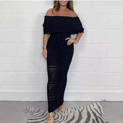 Vestido de Verano Ligero para Mujer, Línea de Moda Madura, Cuello Redondo, Ajustado, Cruzado, para Realzar las Caderas