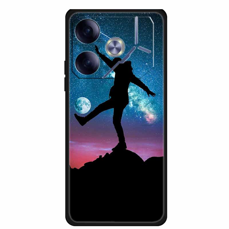 Phone Case For Tecno Pova 6 Back Cover Case Shockproof Black Silicone Soft Funda For Tecno Pova 6 Case Pova6 6.78" Capas Coque