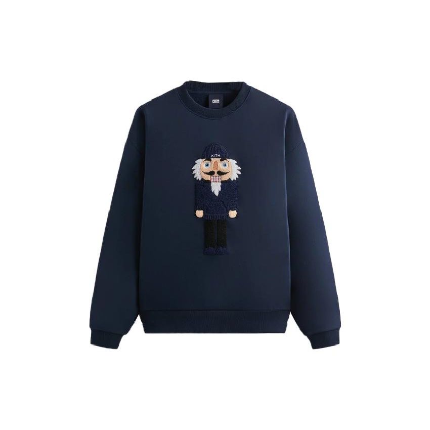 

Kith Nutcracker Nelson Crewneck Nocturnal Unisex Tops Blue KHM031692-413 S