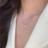 Gold Plated Box Chain Freshwater Pearl Pendant Necklace – Dainty Minimalist Jewelry, Elegance Gift for Women