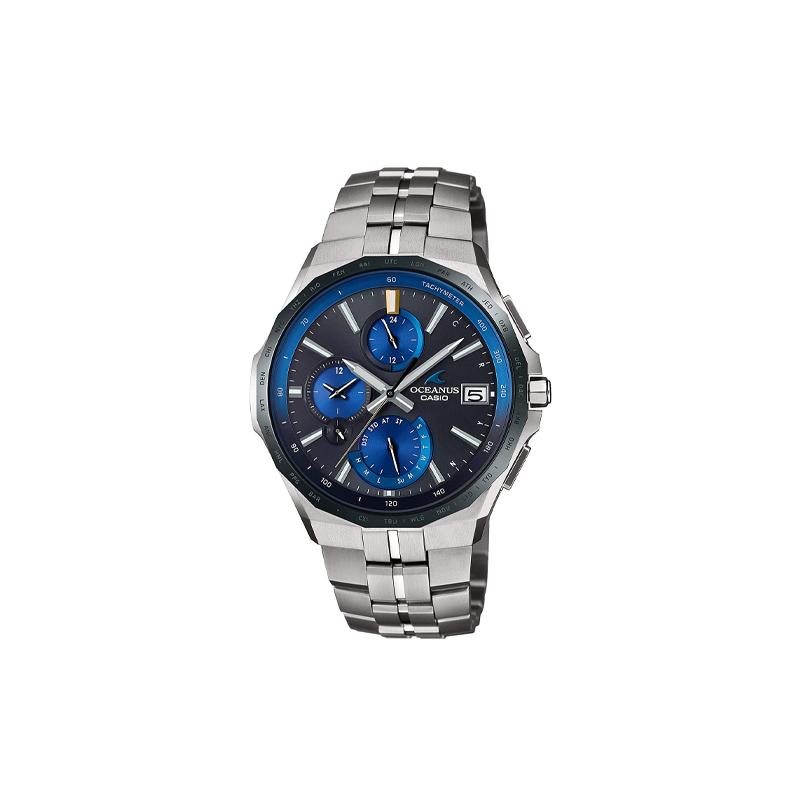 

Casio OCEANUS Series-Poseidon 5000 Business High-end Men s Quartz Movement Stainless Steel Titanium Strap Japanese and Korean Watch OCW-S5000E-1AJF чорний