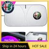 Naklejki Samochodowe Dla Alfa Romeo Dla Alfa Romeo Giulia Stelvio Giulietta 156 159 147 Mito Tonale GT Osłona Przeciwsłoneczna na Szybę Osłona Przeciwsłoneczna Prot