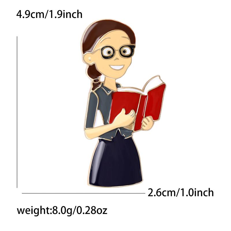 Fashion Enamel Professional Brooches Workplace Character Pins Event Party Decoration Clothes Accessory