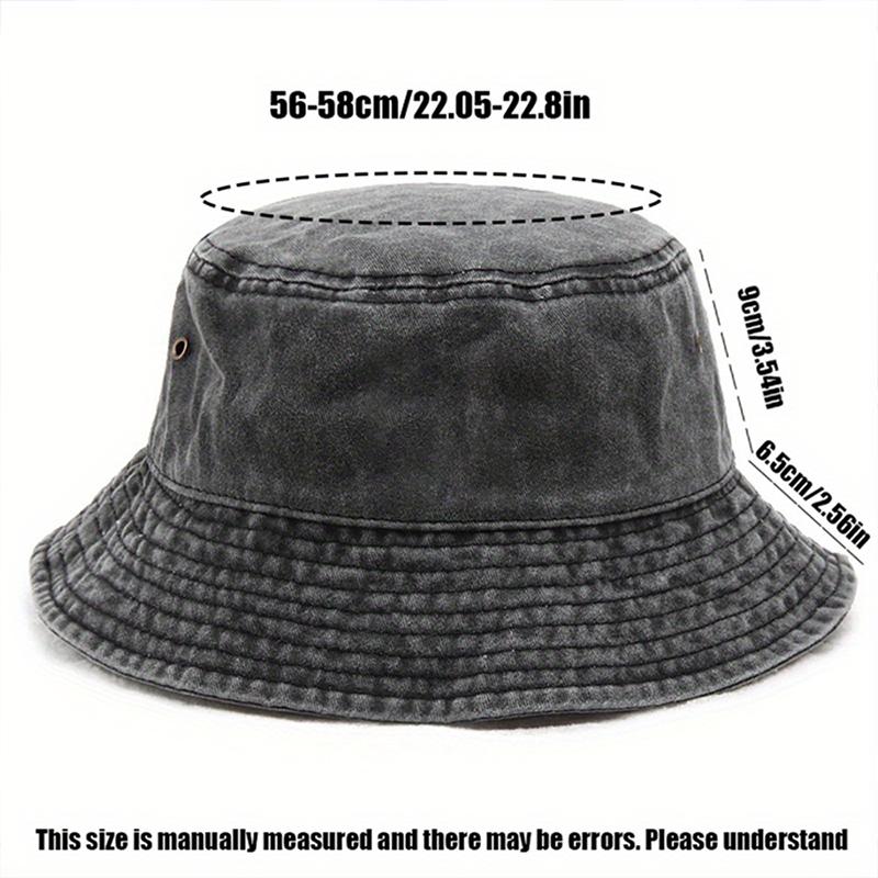 Bucket Hat Vintage Fishing Hat For Men Sun Protection Outdoor Use Fitness Cap Bodybuilding Culture Street Stylewear Hats Gym Cotton Washed
