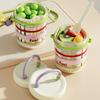 Leakproof Fruit Drain Cup Dopamine Food Container Portable Salad Cup  School