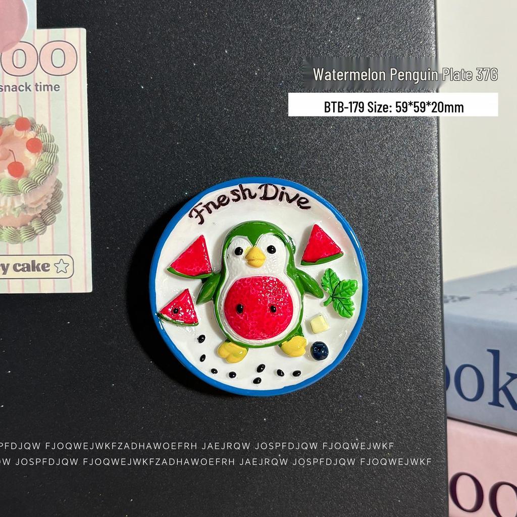 3D Chinese Style Food Magnet: Lobster & Noodles Hot Pot with Mantis Shrimp Sticker