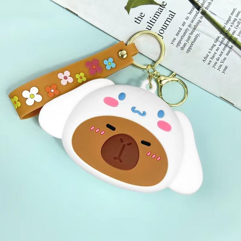 Creative Cartoon Kapibara Capybara Jun Keychain Doll Boys and Girls Cute Bag Pendant Small Gift