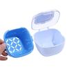 Sealed Orthodontic Retainer Storage Case Plastic Denture Soaking Cleaning Box  Travel